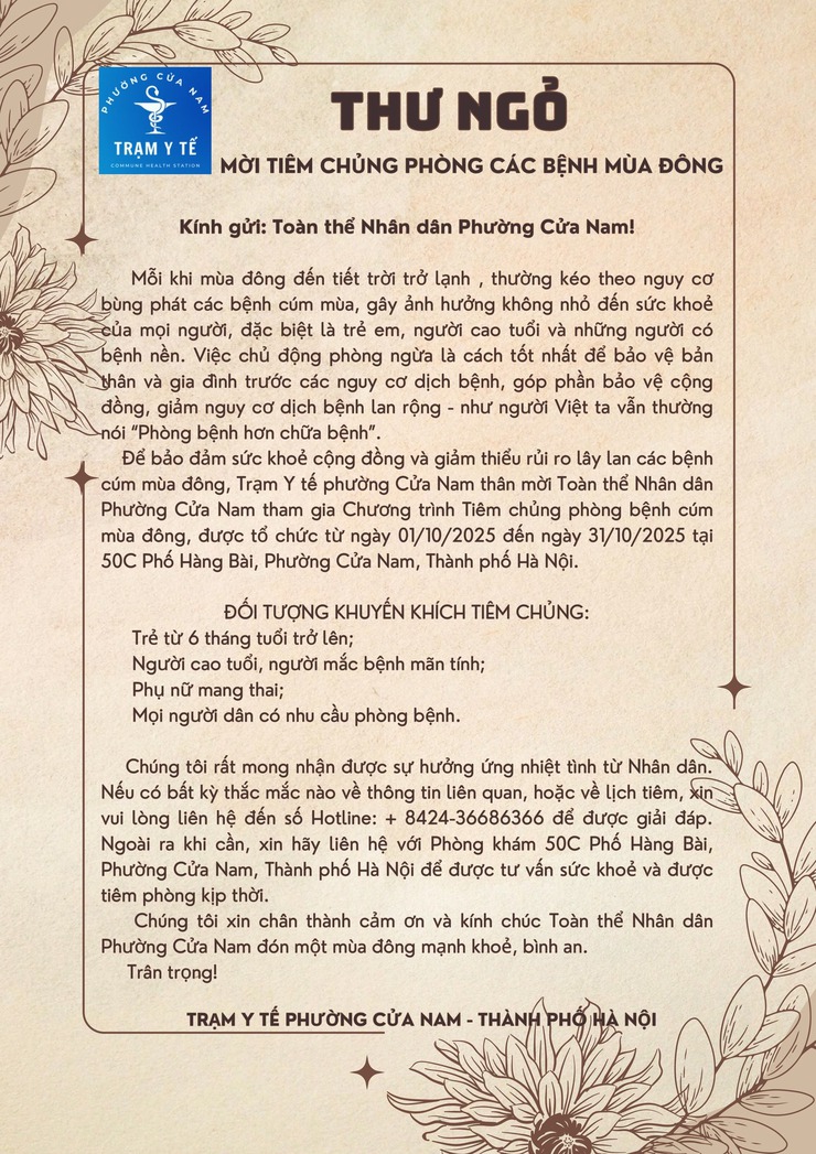 Khuyến cáo phòng chống bệnh cúm mùa và các bệnh thường gặp mùa mưa bão. - Ảnh 1.