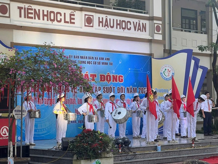 UBND xã Kim Anh khai mạc Tuần lễ hưởng ứng học tập suốt đời năm 2025.- Ảnh 4.