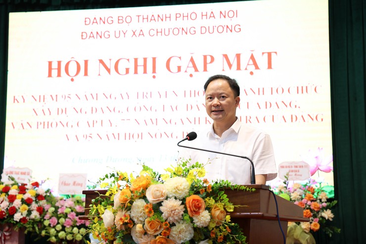 ĐẢNG ỦY XÃ CHƯƠNG DƯƠNG TỔ CHỨC GẶP MẶT KỶ NIỆM CÁC NGÀY TRUYỀN THỐNG NGÀNH XÂY DỰNG ĐẢNG- Ảnh 3.