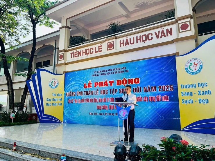 UBND xã Kim Anh khai mạc Tuần lễ hưởng ứng học tập suốt đời năm 2025.- Ảnh 9.