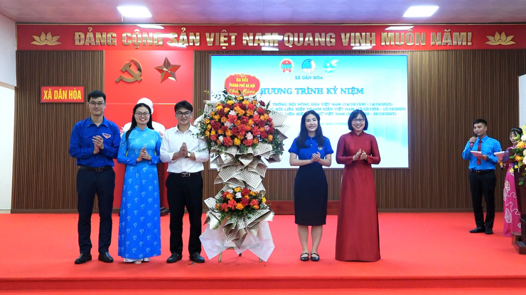 XÃ DÂN HÒA: KỶ NIỆM 95 NĂM NGÀY TRUYỀN THỐNG HỘI NÔNG DÂN VIỆT NAM, 69 NĂM NGÀY TRUYỀN THỐNG HỘI LIÊN HIỆP THANH NIÊN VIỆT NAM VÀ 95 NĂM NGÀY THÀNH LẬP HỘI LIÊN HIỆP PHỤ NỮ VIỆT NAM- Ảnh 2.