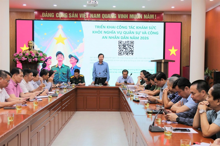 Sở Y tế Hà Nội tổ chức hội nghị triển khai công tác khám sức khỏe nghĩa vụ quân sự và công an nhân dân năm 2026- Ảnh 1.
