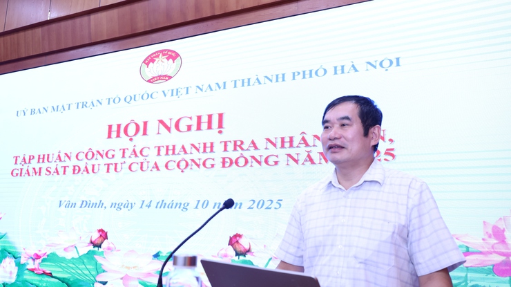  Nâng cao chất lượng công tác Thanh tra nhân dân, Giám sát đầu tư của cộng đồng - Ảnh 1.