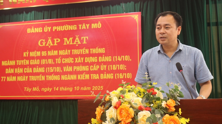 ĐẢNG ỦY PHƯỜNG TÂY MỖ TỔ CHỨC GẶP MẶT KỶ NIỆM CÁC NGÀNH CÔNG TÁC XÂY DỰNG ĐẢNG- Ảnh 2.