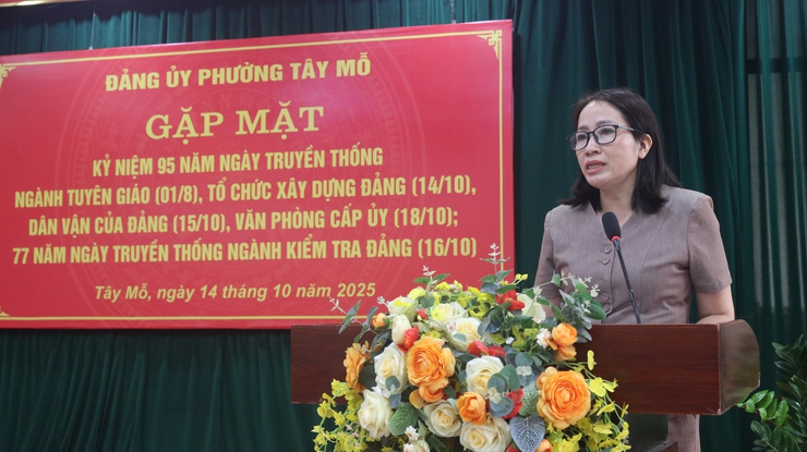 ĐẢNG ỦY PHƯỜNG TÂY MỖ TỔ CHỨC GẶP MẶT KỶ NIỆM CÁC NGÀNH CÔNG TÁC XÂY DỰNG ĐẢNG- Ảnh 3.