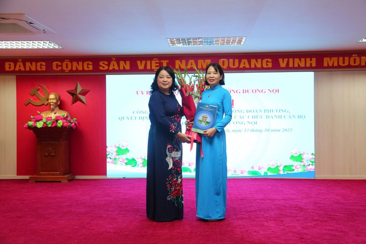 Ra mắt Công đoàn phường Dương Nội trực thuộc Liên đoàn lao động TP Hà Nội- Ảnh 1.
