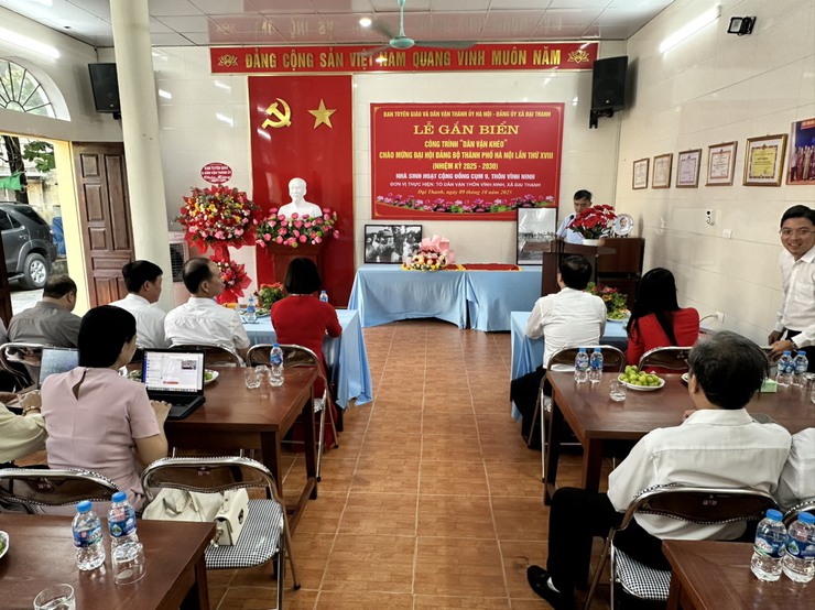 MÔ HÌNH DÂN VẬN KHÉO: XÃ HỘI HÓA XÂY DỰNG NHÀ SINH HOẠT CỘNG ĐỒNG TẠI CỤM 9, THÔN VĨNH NINH, XÃ ĐẠI THANH- Ảnh 3.