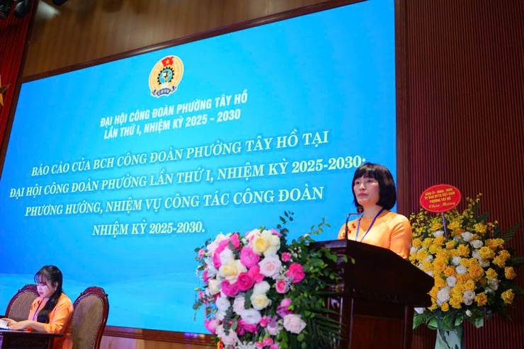 Đại hội Công đoàn phường Tây Hồ lần thứ nhất, nhiệm kỳ 2025 - 2030: Dấu ấn của sự đổi mới và phát triển.- Ảnh 3.