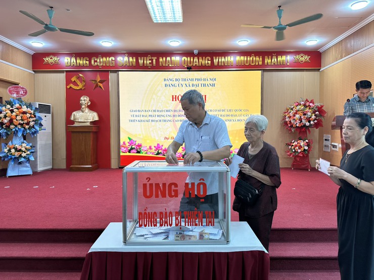UB.MTTQVN XÃ ĐẠI THANH PHÁT ĐỘNG THÁNG CAO ĐIỂM VÌ NGƯỜI NGHÈO VÀ ỦNG HỘ ĐỒNG BÀO BỊ THIÊN TAI BÃO LŨ- Ảnh 7.
