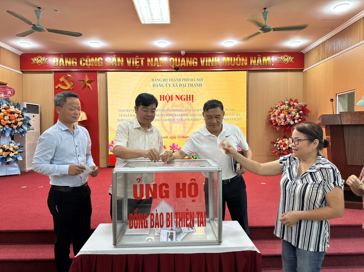 UB.MTTQVN XÃ ĐẠI THANH PHÁT ĐỘNG THÁNG CAO ĐIỂM VÌ NGƯỜI NGHÈO VÀ ỦNG HỘ ĐỒNG BÀO BỊ THIÊN TAI BÃO LŨ- Ảnh 5.