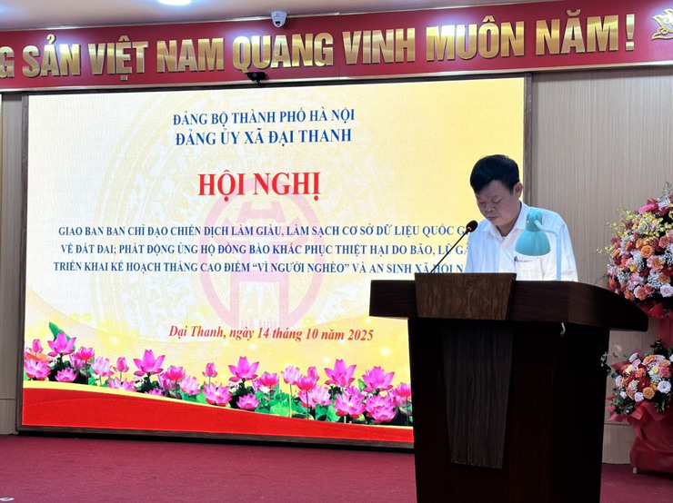 UB.MTTQVN XÃ ĐẠI THANH PHÁT ĐỘNG THÁNG CAO ĐIỂM VÌ NGƯỜI NGHÈO VÀ ỦNG HỘ ĐỒNG BÀO BỊ THIÊN TAI BÃO LŨ- Ảnh 2.