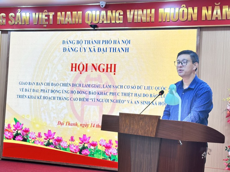 GIAO BAN BAN CHỈ ĐẠO CHIẾN DỊCH LÀM GIÀU, LÀM SẠCH CƠ SỞ DỮ LIỆU VỀ ĐẤT ĐAI- Ảnh 4.