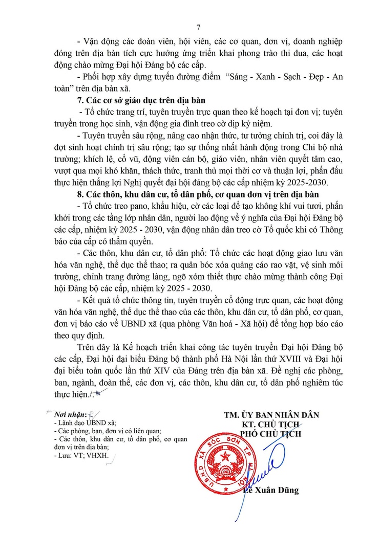 Kế hoạch Triển khai công tác tuyên truyền Đại hội Đảng bộ các cấp, Đại hội đại biểu Đảng bộ thành phố Hà Nội lần thứ XVIII và Đại hội đại biểu toàn quốc lần thứ XIV của Đảng.- Ảnh 7.