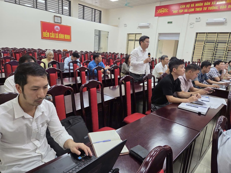 XÃ BÌNH MINH TỔ CHỨC HỘI NGHỊ LÀM VIỆC VỚI VIỆN QUY HOẠCH ĐÔ THỊ VÀ NÔNG THÔN QUỐC GIA (BỘ XÂY DỰNG)- Ảnh 3.