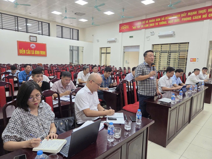 XÃ BÌNH MINH TỔ CHỨC HỘI NGHỊ LÀM VIỆC VỚI VIỆN QUY HOẠCH ĐÔ THỊ VÀ NÔNG THÔN QUỐC GIA (BỘ XÂY DỰNG)- Ảnh 5.