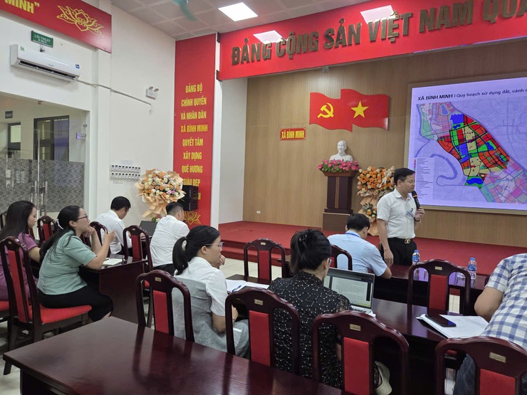 XÃ BÌNH MINH TỔ CHỨC HỘI NGHỊ LÀM VIỆC VỚI VIỆN QUY HOẠCH ĐÔ THỊ VÀ NÔNG THÔN QUỐC GIA (BỘ XÂY DỰNG)- Ảnh 6.