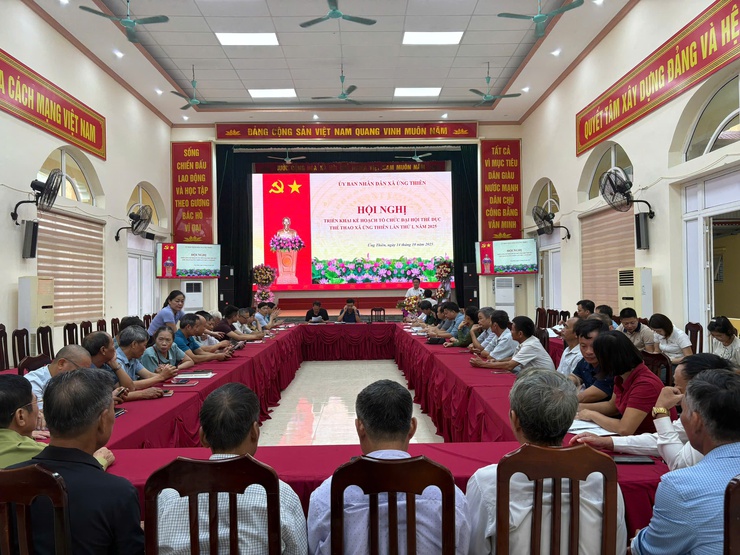 UBND Xã Ứng Thiên Triển Khai Kế Hoạch Tổ Chức Đại Hội Thể Dục Thể Thao Lần Thứ I Năm 2025- Ảnh 4.