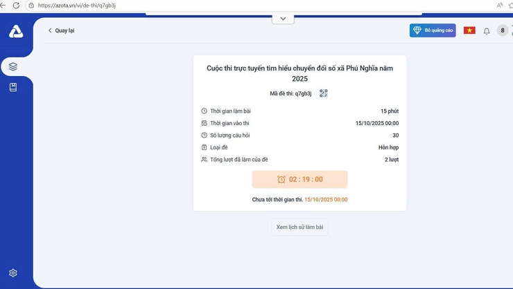 Phú Nghĩa tổ chức cuộc thi trực tuyến tìm hiểu về khoa học, công nghệ, đổi mới sáng tạo và chuyển đổi số xã năm 2025- Ảnh 1.