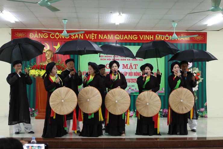 Hội nông dân xã Suối Hai tổ chức gặp mặt kỷ niệm nhân 95 năm Ngày thành lập Hội- Ảnh 4.