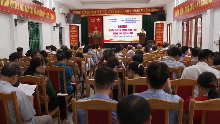 THƯ LÂM TỔ CHỨC HỘI NGHỊ TUYÊN TRUYỀN, TƯ VẤN PHÁP LUẬT TRONG LĨNH VỰC ĐẤT ĐAI- Ảnh 3.