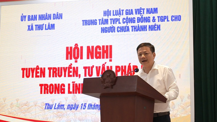 THƯ LÂM TỔ CHỨC HỘI NGHỊ TUYÊN TRUYỀN, TƯ VẤN PHÁP LUẬT TRONG LĨNH VỰC ĐẤT ĐAI- Ảnh 4.