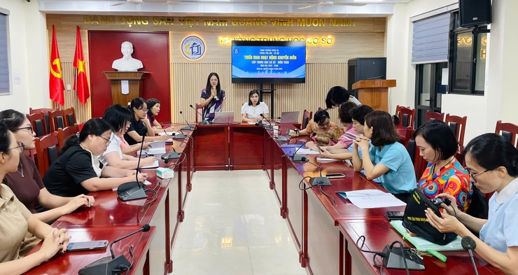 Triển khai hoạt động chuyên môn môn toán cấp THCS tại trường THCS Thái Thịnh- Ảnh 2.