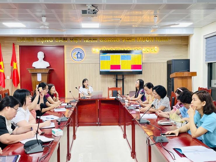 Triển khai hoạt động chuyên môn môn toán cấp THCS tại trường THCS Thái Thịnh- Ảnh 1.