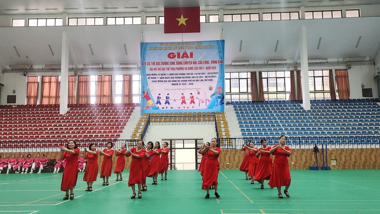 Ấn tượng giải Thể dục dưỡng sinh phường Hà Đông- Ảnh 1.