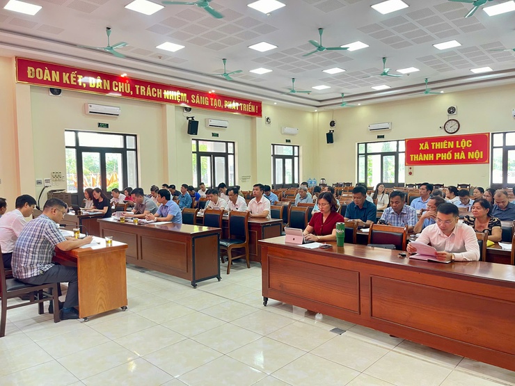UBND xã Thiên Lộc tổ chức hội nghị giao ban công tác chính quyền Quý III năm 2025.- Ảnh 5.