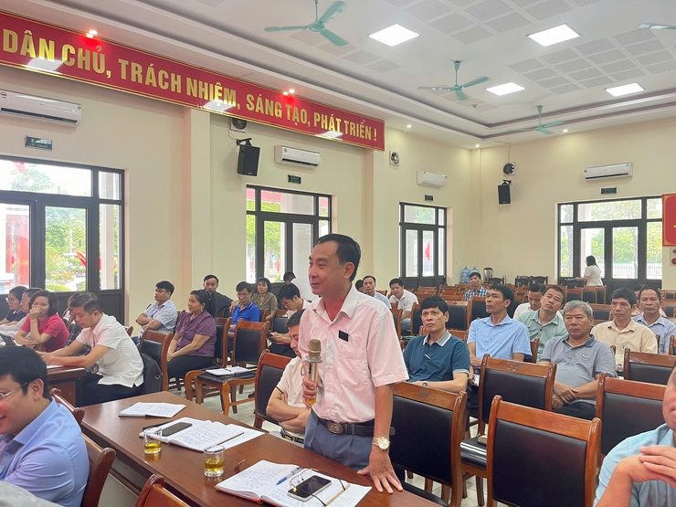 UBND xã Thiên Lộc tổ chức hội nghị giao ban công tác chính quyền Quý III năm 2025.- Ảnh 9.