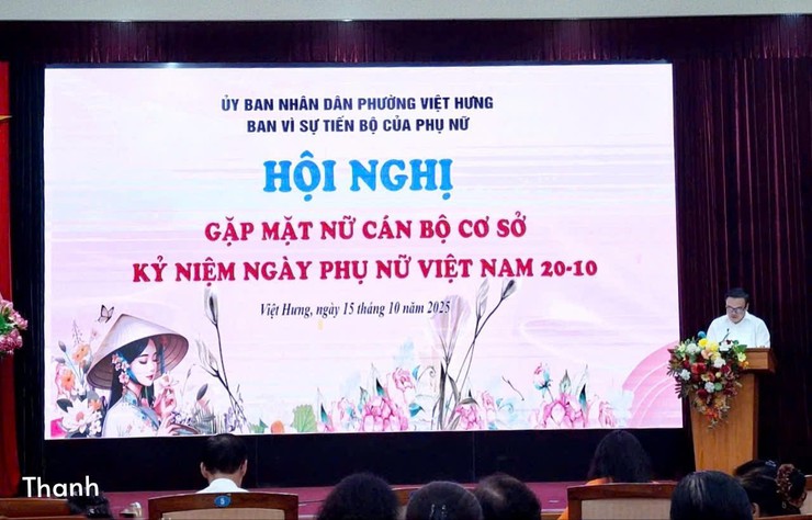 Hội nghị gặp mặt nữ cán bộ cơ sở phường Việt Hưng nhân ngày Phụ nữ Việt Nam 20/10- Ảnh 1.