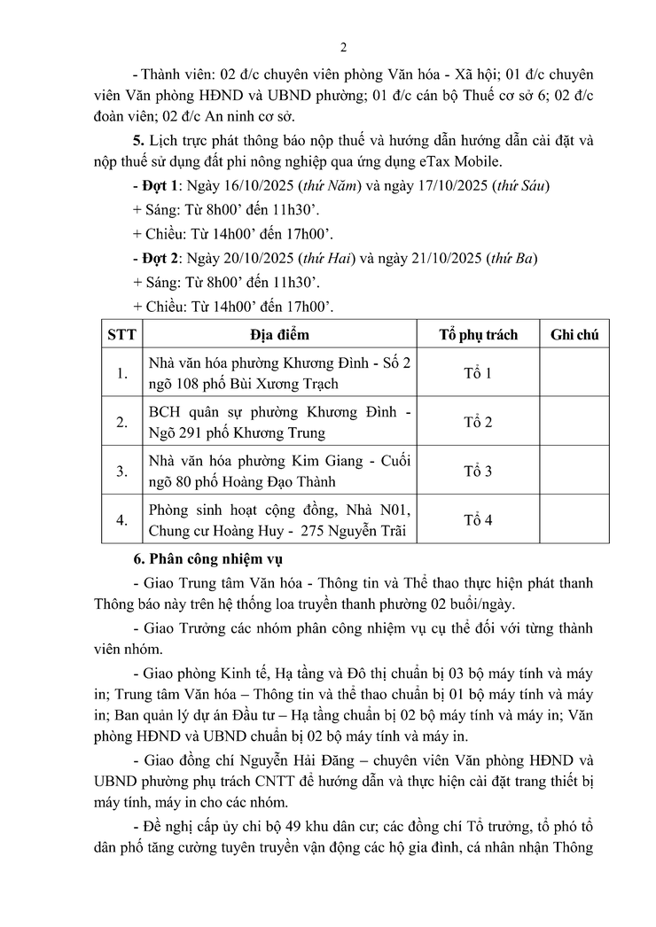 THÔNG BÁO v/v triển khai phát Thông báo nộp thuế sử dụng đất phi nông nghiệp và hướng dẫn cài đặt, nộp thuế sử dụng đất phi nông nghiệp qua ứng dụng eTax Mobile năm 2025 - Ảnh 2.