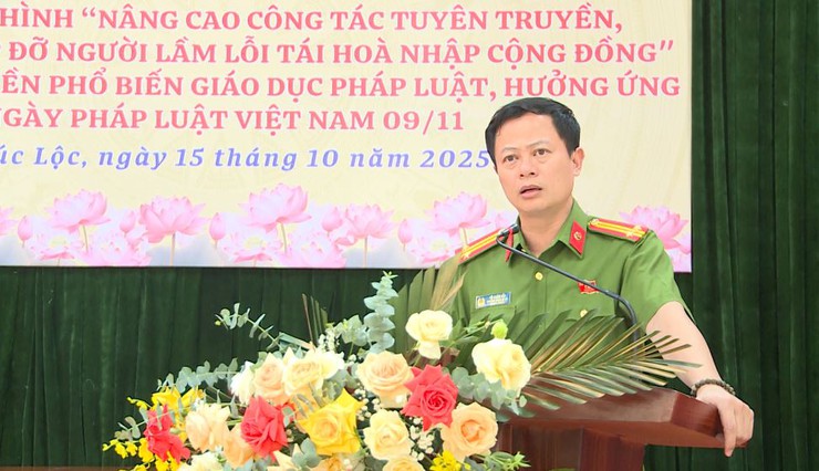 UBND xã Phúc Lộc tổ chức Hội nghị ra mắt mô hình hỗ trợ người lầm lỗi tái hòa nhập cộng đồng và tuyên truyền pháp luật- Ảnh 2.