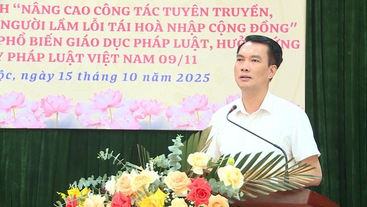 UBND xã Phúc Lộc tổ chức Hội nghị ra mắt mô hình hỗ trợ người lầm lỗi tái hòa nhập cộng đồng và tuyên truyền pháp luật- Ảnh 1.
