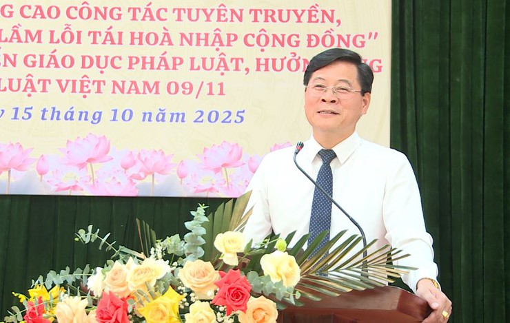 UBND xã Phúc Lộc tổ chức Hội nghị ra mắt mô hình hỗ trợ người lầm lỗi tái hòa nhập cộng đồng và tuyên truyền pháp luật- Ảnh 5.