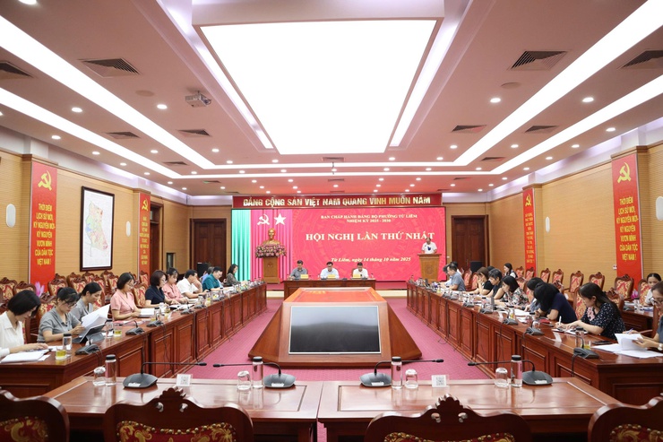 Hội nghị Ban chấp hành Đảng bộ phường Từ Liêm lần thứ I- Ảnh 1.