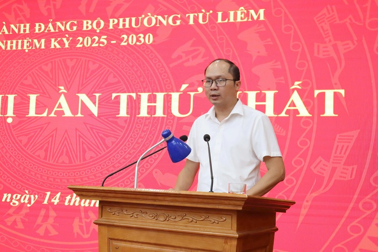 Hội nghị Ban chấp hành Đảng bộ phường Từ Liêm lần thứ I- Ảnh 4.
