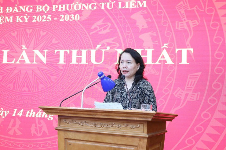 Hội nghị Ban chấp hành Đảng bộ phường Từ Liêm lần thứ I- Ảnh 3.