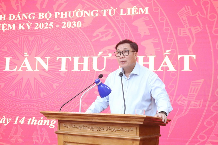 Hội nghị Ban chấp hành Đảng bộ phường Từ Liêm lần thứ I- Ảnh 2.