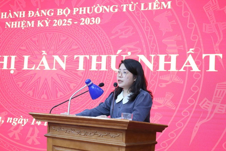 Hội nghị Ban chấp hành Đảng bộ phường Từ Liêm lần thứ I- Ảnh 5.