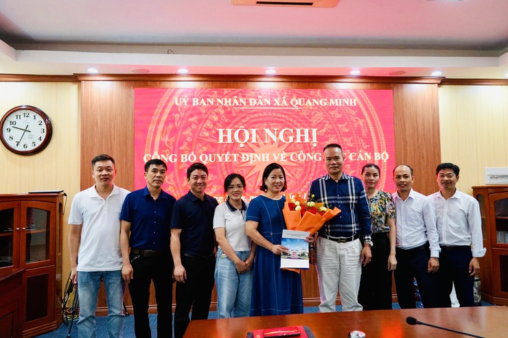 Xã Quang Minh công bố và trao quyết định bổ nhiệm Phó Trưởng Trạm Y tế- Ảnh 3.