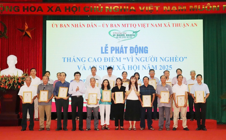 Xã Thuận An phát động Tháng cao điểm "Vì người nghèo" và an sinh xã hội năm 2025- Ảnh 6.