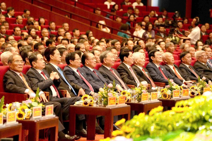 Khai mạc trọng thể Đại hội đại biểu Đảng bộ thành phố Hà Nội lần thứ XVIII- Ảnh 2.