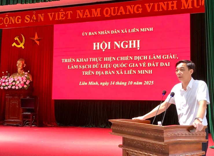 Hội nghị triển khai kế hoạch thực hiện chiến dịch làm giàu, làm sạch dữ liệu Quốc gia về đất đai trên địa bàn- Ảnh 2.