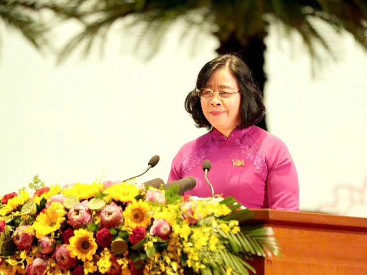 Khai mạc trọng thể Đại hội đại biểu Đảng bộ thành phố Hà Nội lần thứ XVIII- Ảnh 3.