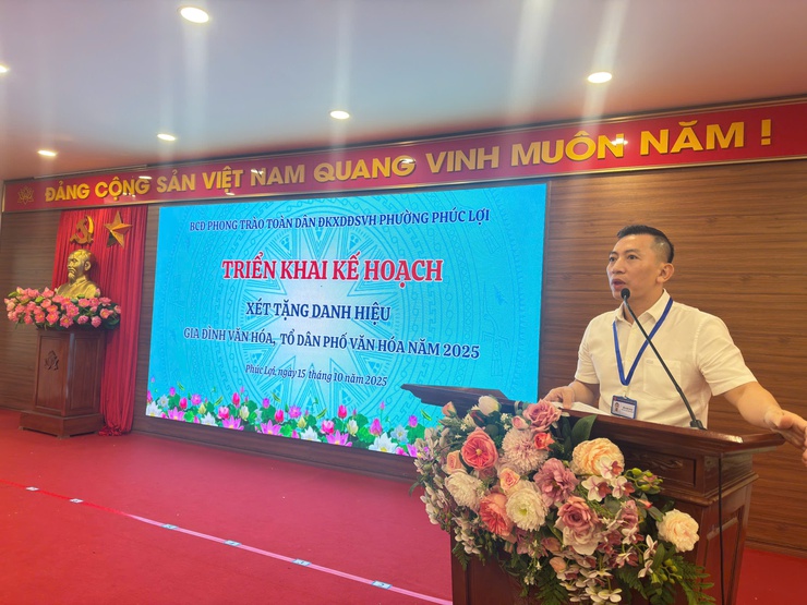 Phường Phúc Lợi triển khai kế hoạch xét tặng danh hiệu Gia đình văn hóa, Tổ dân phố văn hóa năm 2025- Ảnh 3.