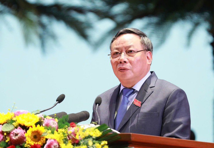 Khai mạc trọng thể Đại hội đại biểu Đảng bộ thành phố Hà Nội lần thứ XVIII- Ảnh 4.