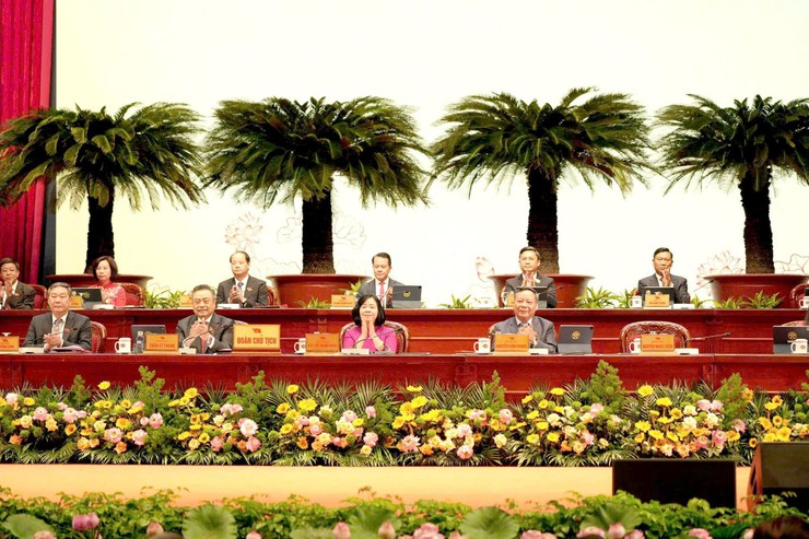 Khai mạc trọng thể Đại hội đại biểu Đảng bộ thành phố Hà Nội lần thứ XVIII- Ảnh 5.