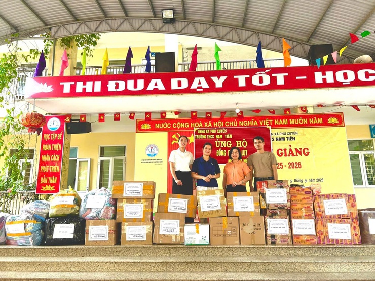 CÁC ĐƠN VỊ TRƯỜNG HỌC TRÊN ĐỊA BÀN XÃ PHÚ XUYÊN CHUNG TAY ỦNG HỘ ĐỒNG BÀO VÙNG LŨ TỈNH THÁI NGUYÊN- Ảnh 2.