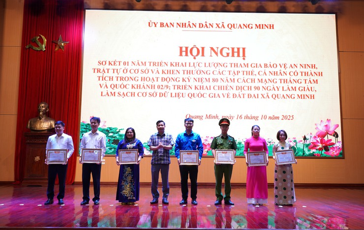 Xã Quang Minh sơ kết 01 năm triển khai lực lượng bảo vệ an ninh, trật tự ở cơ sở- Ảnh 6.